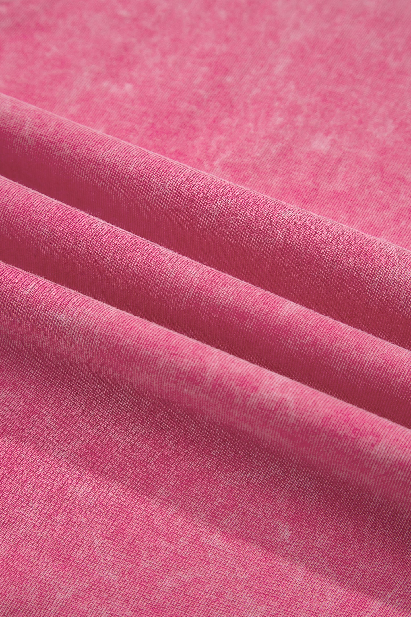 Sachet Pink Solid Color Cotton Mineral Washed Oversize Tee